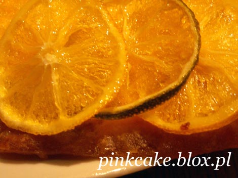 Kwadraty cytrynowe z kandyzowaną limonką, lemon squares with candied lime