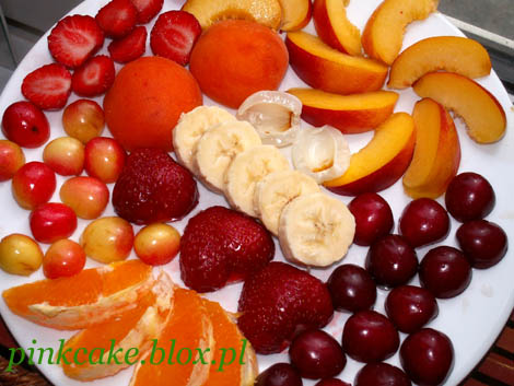 sałatka owocowa, sałatka z owoców, talerz z owocami, fruit salat
